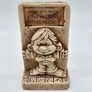 Paula 1979 Mother Love You Mom Figurine Statue W576 Ceramic Made in USA